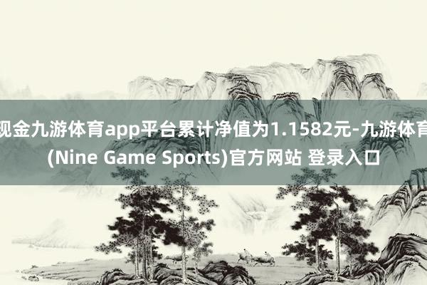 现金九游体育app平台累计净值为1.1582元-九游体育(Nine Game Sports)官方网站 登录入口