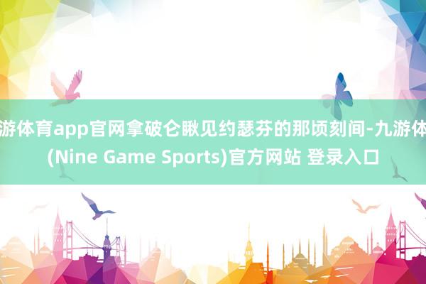九游体育app官网拿破仑瞅见约瑟芬的那顷刻间-九游体育(Nine Game Sports)官方网站 登录入口