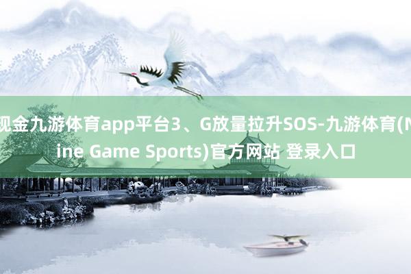 现金九游体育app平台3、G放量拉升SOS-九游体育(Nine Game Sports)官方网站 登录入口